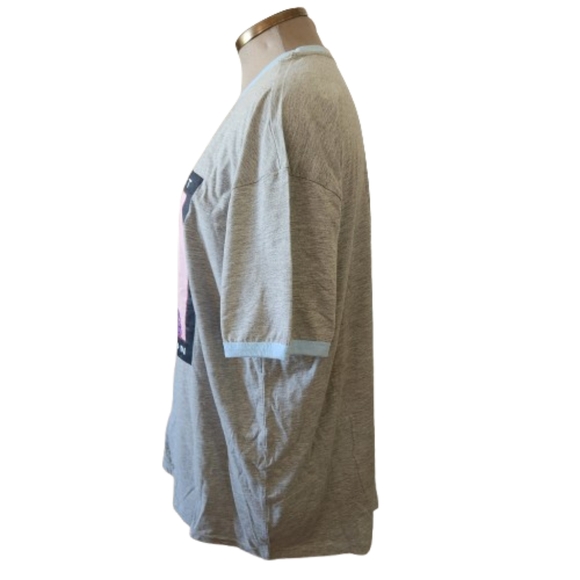 STRANGE PLANET ☆ NO DISCOMFORT - NO EXPANSION ☆ RINGER TEE ☆ 3XL ☆ NWOT - Picture 7 of 9